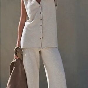 FREE PEOPLE Stockton Sweater Set S beige/neutral